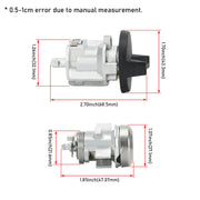 Ignition Switch Lock Cylinder with Door Lock and Keys for Dodge Ram 1500 2500 - view 3