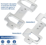 Rectangle Intake Manifold Adapter Plates for LS1 Cathedral Port Cylinder Head to LS3 LSA - view 5
