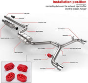 Universal 4-Piece PolyUrethane Exhaust/Muffler Rubber Short Hanger Insulator Bracket Bushing Mount 10mm Red - view 5