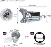 Ignition Switch with Key Door Lock Cylinders for Ford Bronco F150 F250 F350 E150 - view 3