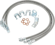 89715 Stainless Brake Lines Front and Rear Extended Brake Lines for Jeep Wrangler YJ - view 2