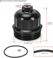 Billet Aluminum Cap withDrain Plug Fuel Filter Housing 6.6L for GM Duramax 6.6L V8 - view 5