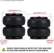 Universal D2600 1/2-Inch Npt Single Port 600 Psi Air Bags - view 3