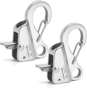 Black Stainless Steel Adjustable Line Length Sliding Rope Hook Boat for Boat Docking - view 2