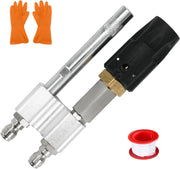 2-in-1 Downstream Soft Wash Nozzle Adjustable Shooter Tip M5 Twist 1700-6000 PSI - view 2