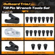Outboard Trim Tilt Pin Wrench Tools Set MT0004 and MT0006 for Yamaha Suzuki Johnson - view 3