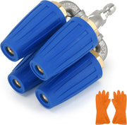 4-in-1 Turbo Nozzle Pressure Washer Tip with Gloves 2.5 Orifice 4000 PSI for Pressure - view 2