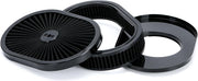 12-Inchx2-Inch Oval Air Cleaner Filter Assembly 5-1/8-Inch Carb Neck withFlow-Thru for GMC Chevy Ford - view 3