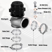 Aluminum Car 60MM Vband V60 Flange Turbo Wastegate for BMW Subaru Honda - view 4