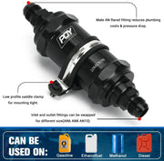 AN6 AN8 AN10 Inline Fuel Filter E85 Ethanol with 10 - view 4