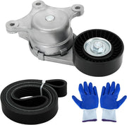 Drive Belt Tensioner Kit Replacement 3.5L 3.7L for Ford Edge Explorer Flex MKS MKT - view 2