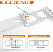 Linear Spark Plug Wire Looms Holders Brackets 4 Wire for Chevy Small Block SBC - view 5