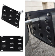 PTNHZ Aluminum Front Bumper Tow Hook License Plate Holder for BMW F-Series 11-on F30 - view 6