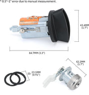 Ignition Switch Lock Cylinder Door Lock Cylinder for Ford F150 1997-2003 F250 F350 1997-2007 - view 3