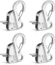 Black Stainless Steel Adjustable Line Length Sliding Rope Hook Boat for Boat Docking - view 2
