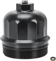 Billet Aluminum Cap withDrain Plug Fuel Filter Housing 6.6L for GM Duramax 6.6L V8 - view 2
