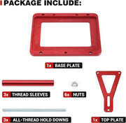 Universal Aluminum Billet Battery Tray Battery Hold Down Mount Relocation for Optima Group 34 - view 4
