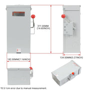 100A Manual Transfer Switch for Generator 24000W General-Duty Double-Throw Safety Switch 120/240-Volt Transfer Switches - view 3