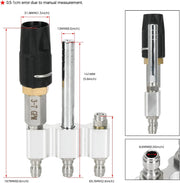 3-in-1 Downstream Soft Wash Nozzle Adjustable Shooter Tip M5 Twist 1700-6000 PSI for 3-7 - view 3