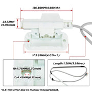W10619844 Washer Lid Lock Latch Assembly for Whirlpool Maytag Kenmore Replacement Parts WTW7040DW0 W10059230 - view 3
