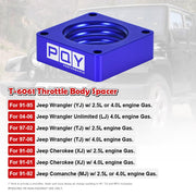 Throttle Body Spacer for 91-06 Jeep Wrangler TJ YJ LJ Cherokee XJ 2.5L/4.0L Engine - view 3