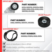 90K-38158C Serpentine Belt Drive Tensioner Pulley Component Kit for GM 2003-2006 for Chevrolet 2002-2007 - view 4