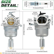 Carburetor for Craftsman 500CC T110 17.5HP 42-in Riding Mower Replace CMXGRAM1130036 With 591334 Air - view 3