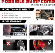 Drive Belt Tensioner and Idler Pulley Serpentine Belt Kit 3.5L for Lexus IS250 ES350 - view 6