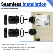 Pool Valve Adaptor Union Replacement Kit for Pentair Quad D.E Filter FNS Plus Filter - view 5