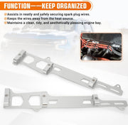 Linear Spark Plug Wire Looms Holders Brackets 4 Wire for Chevy Small Block SBC - view 3