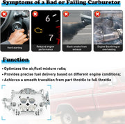 1405 600 CFM 4 Barrel Carburetor withManual Choke Carburetor for Corvette Silverado GMC Square - view 6