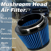 PTNHZ Blue Neck 4.5-Inch/115mm Car High Flow Cold Air Intake - view 3
