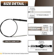 12FT 14FT 15FT 18FT 19FT Mechanical Rack and Pinion Steering for Seastar SH5210P SH5230P - view 3
