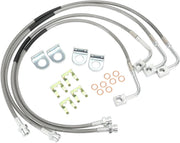 89716 Stainless Brake Lines Front and Rear Extended Brake Lines for Jeep Wrangler JK - view 2