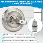 Replacement for Delta Classic 13 Series Single-Function Trim Kit T13010 Shower Handle for Delta - view 5