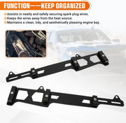 Linear Spark Plug Wire Looms Holders Brackets 4 Wire for Chevy Small Block SBC - view 3