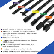 7-Piece Spare Tire Retrieval Removal Tool Kit Lower and Raise - view 4
