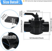 4717 3 Port 2 to 2-1/2-Inch Positive Seal NeverLube Valve for Jandy 3 Way - view 3