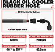 25-Inch 6AN Power Steering Pump Hose Kit for Chevy C10 LS Swap Engine High/Low - view 5