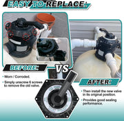 1-1/2-Inch 6-Way Clamp Style Valve for pentair Multiport Valve for Tagelus/Sand Dollar/Meteor Pool - view 6