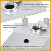 Aluminium Alloy Mirror Polished windscreen Washer Bottle intercooler Spray Tank 2 Litre - view 5