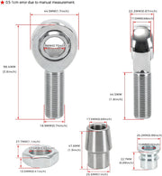 3/4 Heim Joints Rod End Kit 750 Chromoly Panhard kit for Steering Kit Suspension - view 3