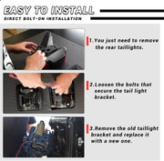 1 Pair of Tail Light Brackets for Jeep Wrangler JL 2018 2019 2020 2021 - view 5