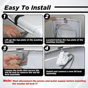 W10619844 Washer Lid Lock Latch Assembly for Whirlpool Maytag Kenmore Replacement Parts WTW7040DW0 W10059230 - view 5