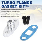 AN10 Male Turbo Oil Feed Inlet Flange Adapter Kit withGasket for For T3 T4 - view 4