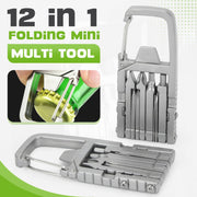 2 Pack 12 in 1 Keychain Multitool Screwdriver Bit Folding for Outdoors Camping - view 6