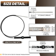 12FT 14FT 15FT 18FT 19FT Mechanical Rack and Pinion Steering for Seastar SH5210P SH5230P - view 3