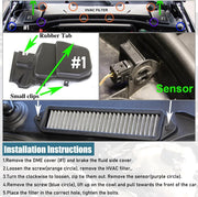 Cabin Air Cowl Filters for BMW E chassis E82 E88 E90 E91 E92 E93 - view 5