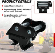 Mini Excavator Quick Hitch Coupler Mechanical Quick Change Hitch Attachments 25mm for 0.8-3 Tons - view 6