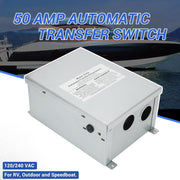 50 Amp Automatic Transfer Switch for RV Speedboats Camping Van 120/240 VAC 50Amp Dual - view 6